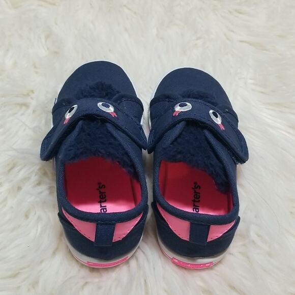 Carter's Navy Blue Little Monster Toddler Sneakers NWOT - Picture 3 of 7